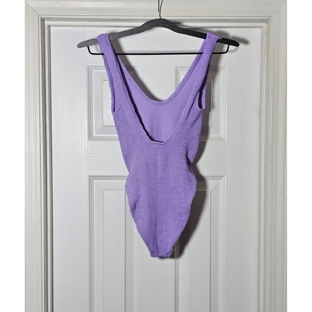 Love & Bikinis Marbella One Piece Swimsuit One Size Lavender Purple Stretch - Picture 2 of 4